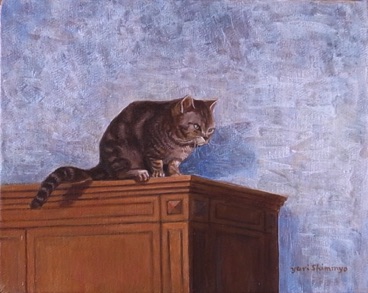 Cat - Oil on canvas 20cmx25cm